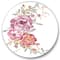 Designart - Bouquet Of Pink and Purple Flowers III - Farmhouse Metal Circle Wall Art